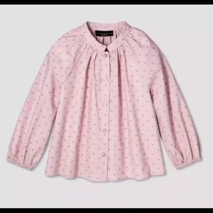 Victoria Beckham Pink Button Down Shirt New XL